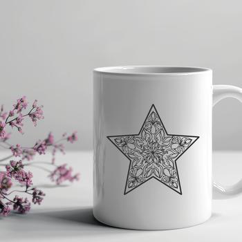 A simple geometric shape representing a five-pointed star, suitable for various design purposes.