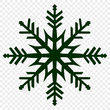 A delicate snowflake design in vector format.
