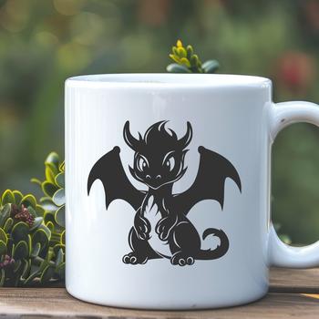 A full-body illustration of a mythical creature with dragon-like features.