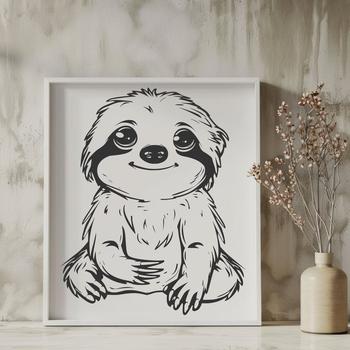 Cute Sloth - For Animal Project