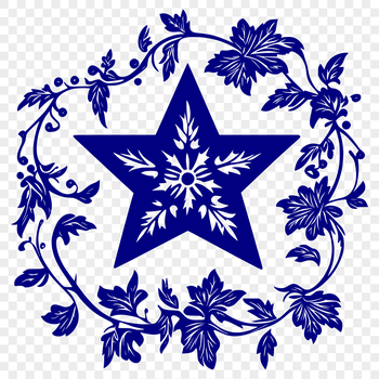 A stylized star symbol in vector format, suitable for various design applications.