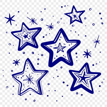 A simple star symbol created using vector design elements.