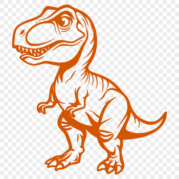 A detailed illustration of a prehistoric dino in full body view.