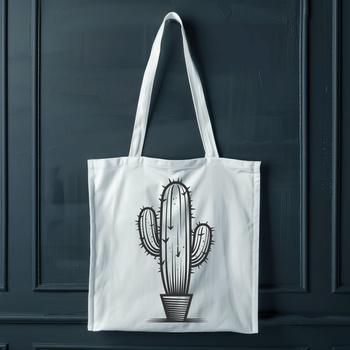 A vector graphic representation of a cactus, ideal for use in various design projects, including gardening and craft themes.