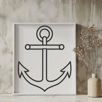 Artistic Anchor - Laser SVG