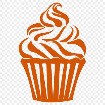 Free Unique Cupcake Vector Illustration
