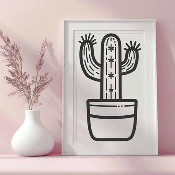 Unique Cactus - Cricut PNG