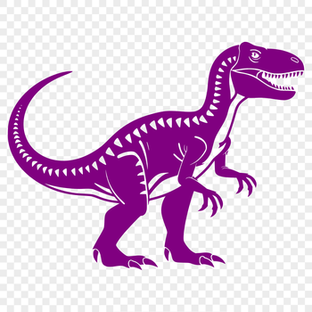 A prehistoric dinosaur standing upright in full body pose.