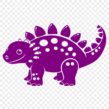 A vector graphic representation of a dinosaur featuring a realistic design suitable for various applications.