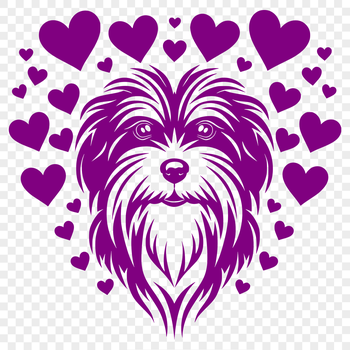A small dog with a distinctive head shape and loving expression.