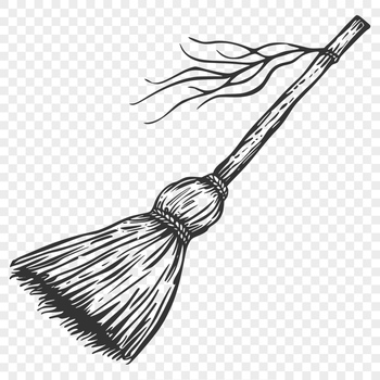 Broom Stick SVG, PNG, PDF And DXF Files