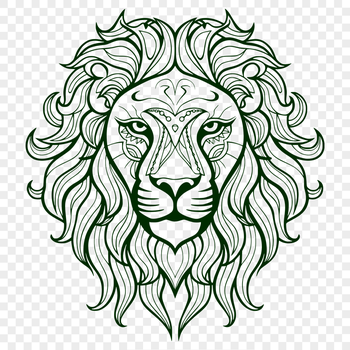 Ornate Lion SVG, PNG, PDF And DXF Files