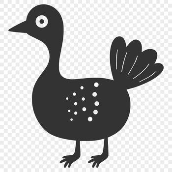 Close-up illustration of a farm animal turkey in full body view, suitable for various graphic design purposes.