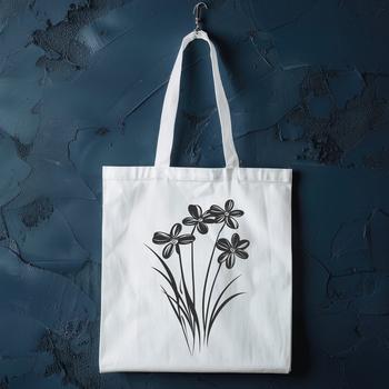 A colorful illustration of a wildflower in bloom, suitable for vector graphics and cutting machines like Cricut.
