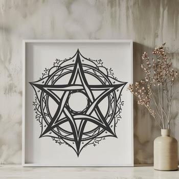 Pentagram In DXF Format