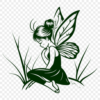 A colorful, full-body illustration of a mythical fairy in mid-air, suitable for various creative projects.