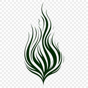 A stylized illustration of flames in vector format, suitable for cutting machines and digital designs.