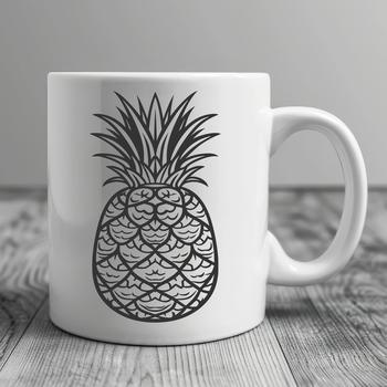 Stunning Pineapple Vector Drawing