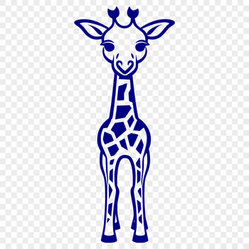 Standing Giraffe Artwork