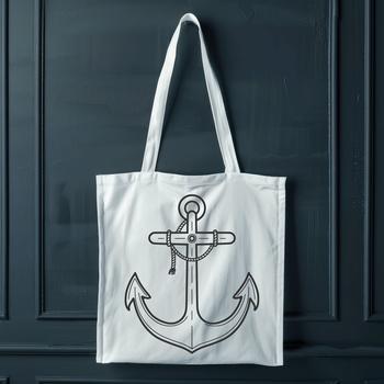 Anchor clip art in vector format, ideal for nautical-themed designs.