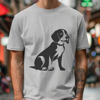 Sitting Beagle Vector Illustration