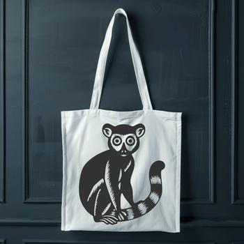 A full-body illustration of a lemur in various poses, suitable for vector design projects.