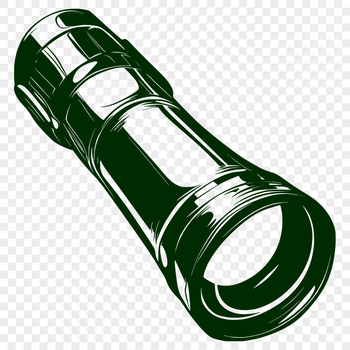 Flashlight Illustration In PNG File Format For Free Download