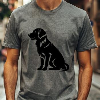 Sitting Golden Retriever - SVG