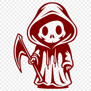 Creative Grim Reaper SVG, PNG, PDF And DXF Files