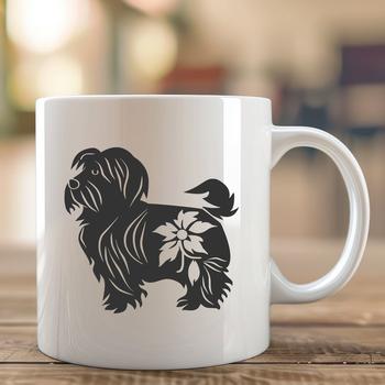 Floral Havanese In PNG & SVG