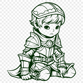 A medieval knight in full armor, ready for battle.