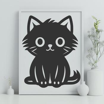 Unique Cat - Laser SVG