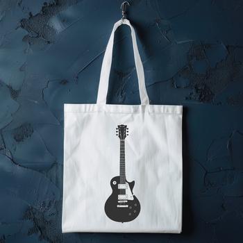 A detailed vector illustration of a guitar, suitable for cutting machine designs and graphic templates.