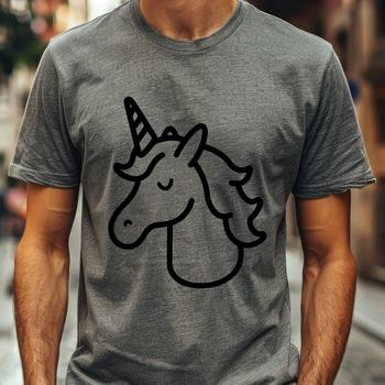 Unique Unicorn Simple Line Drawing