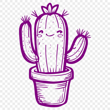 Unique Cactus Decal