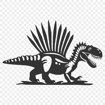 A detailed, prehistoric full-body dinosaur illustration in vector format.