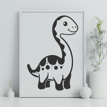 Beautiful Brachiosaurus In DXF Format