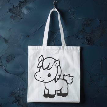 An outline vector design of a horse suitable for cutting machine use or digital editing software.