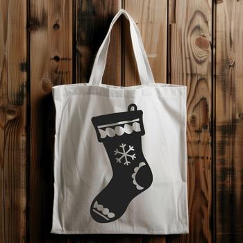 Stunning Stocking In SVG & PNG