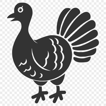 A detailed illustration of a farm animal, commonly associated with Christmas.