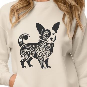 A standing Welsh Corgi with intricate details, suitable for vector art designs.