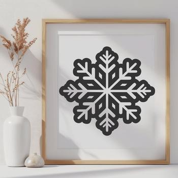 Stunning Snow Vector Drawing