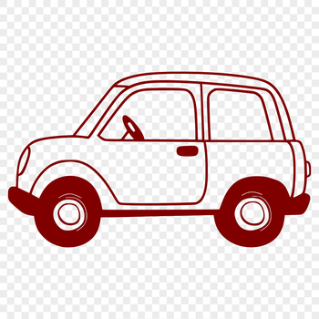 A digital illustration of a vehicle in vector format.