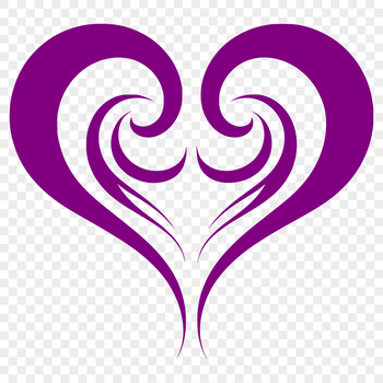 An open heart icon available in scalable vector graphics format.