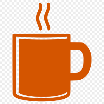 A simple illustration of a coffee cup for design and printing purposes.