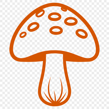 Stunning Mushroom Vector Image