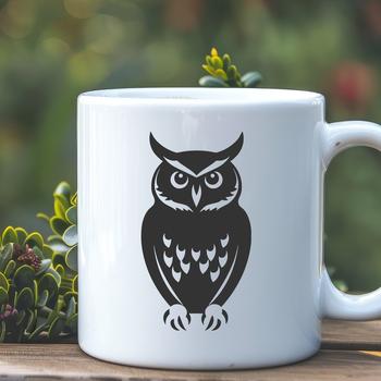 Stunning Perched Owl SVG