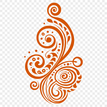 Ornate paisley pattern for vector design and embellishment.