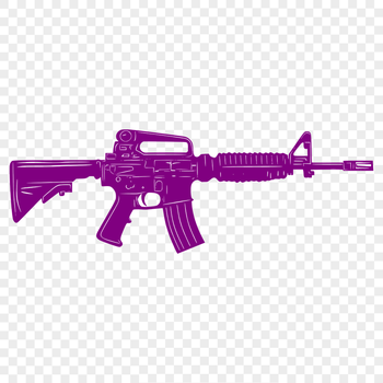 Rifle Illustration In SVG, PNG, PDF And DXF File Formats