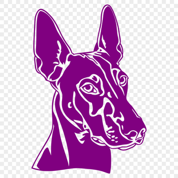 Unique Doberman Pinscher Vector Image